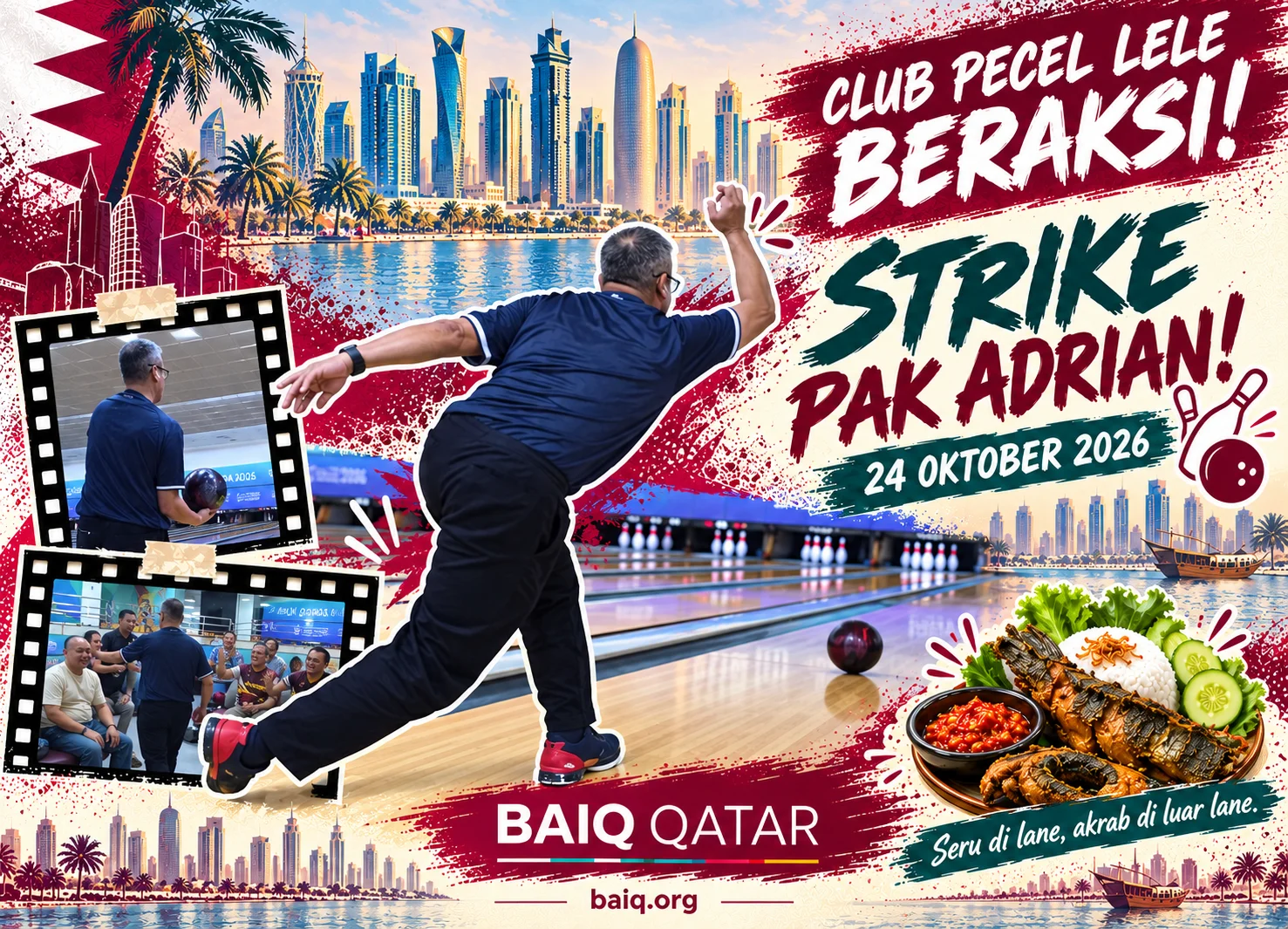 Club Pecel Lele beraksi: strike Pak Adrian!
